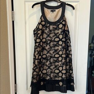 Ryu Black and Cream Floral Dress